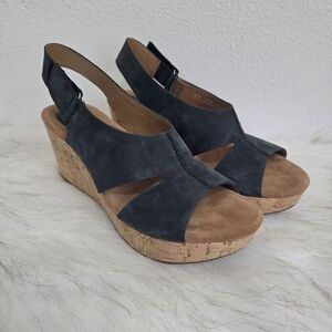 Clarks Artisan Wedge Sandals 8.5